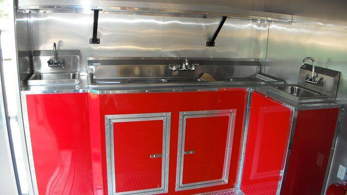 1421-concession-trailer-8.5-x48-red-gooseneck-food-bbq-smoker-catering-12.jpg Concession Trailer 8.5'x48' Red - Gooseneck Food BBQ Smoker Catering
