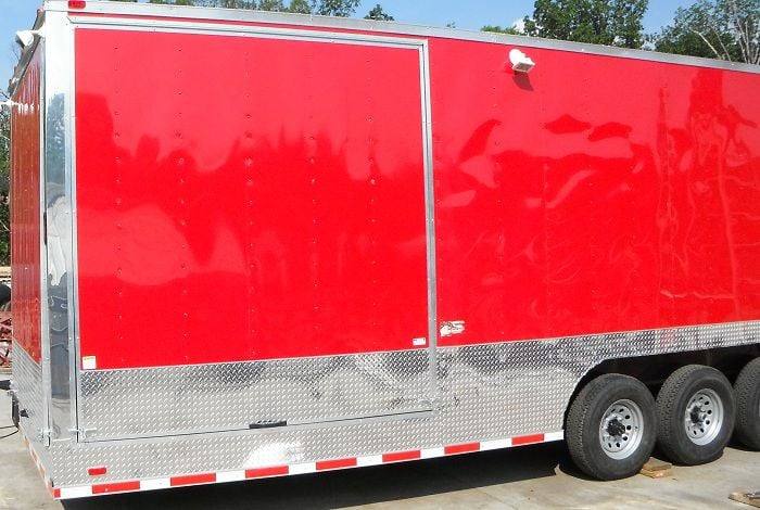 1421-concession-trailer-8.5-x48-red-gooseneck-food-bbq-smoker-catering-8.jpg Concession Trailer 8.5'x48' Red - Gooseneck Food BBQ Smoker Catering
