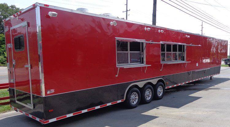 1424-concession-trailer-8.5-x53-gooseneck-event-bbq-smoker-catering-food-red-42.jpg Concession Trailer 8.5'x53' Gooseneck Event BBQ Smoker Catering Food (Red)