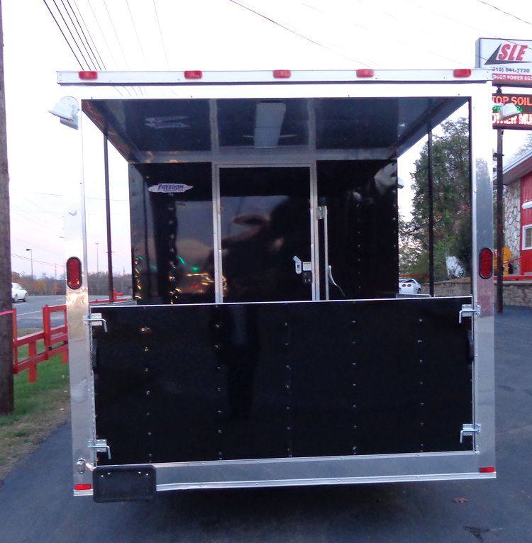 Concession Trailer 8.5x20' Appliances BBQ Smoker Vending Event (Black)