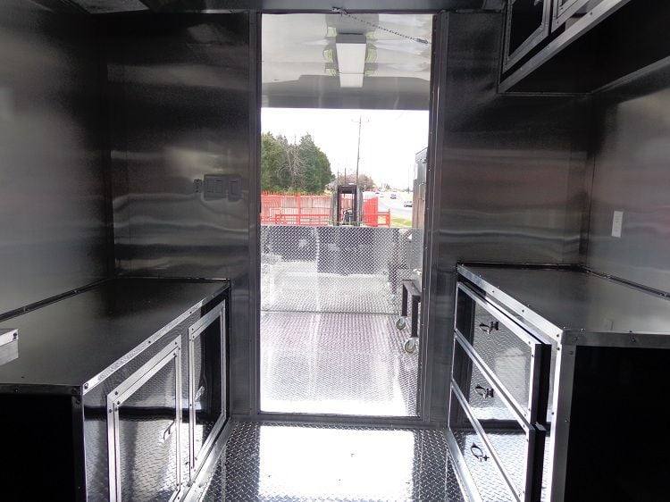 Concession Trailer 8.5x20' Appliances BBQ Smoker Vending Event (Black)