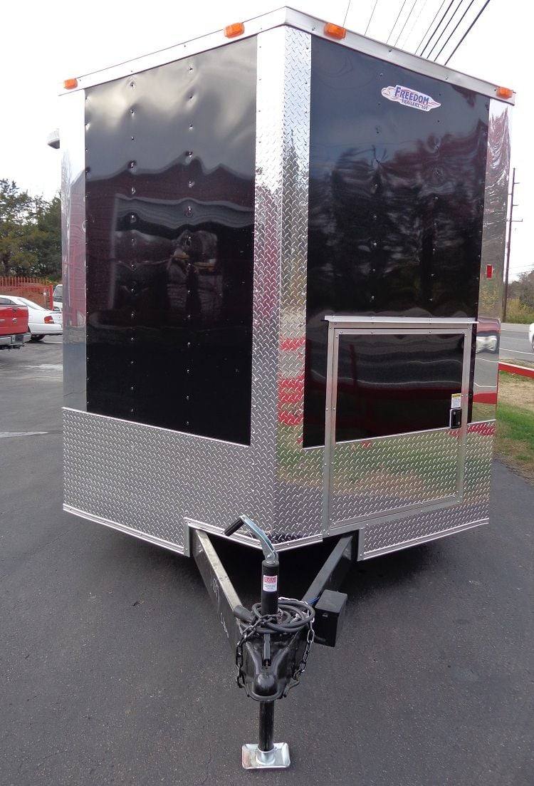 Concession Trailer 8.5x20' Appliances BBQ Smoker Vending Event (Black)