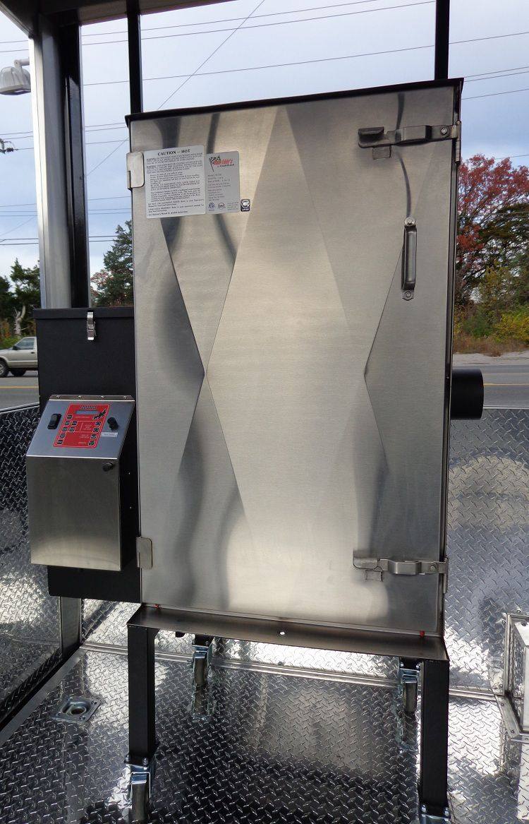 Concession Trailer 8.5x20' Appliances BBQ Smoker Vending Event (Black)
