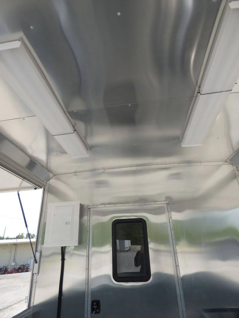 Concession Trailer Arizona Beige 8.5' x 26' BBQ Smoker Event Catering Restroom