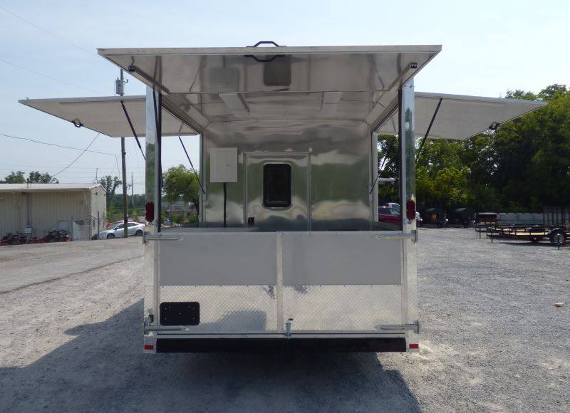 Concession Trailer Arizona Beige 8.5' x 26' BBQ Smoker Event Catering Restroom