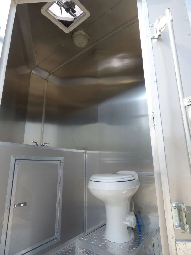 Concession Trailer Arizona Beige 8.5' x 26' BBQ Smoker Event Catering Restroom