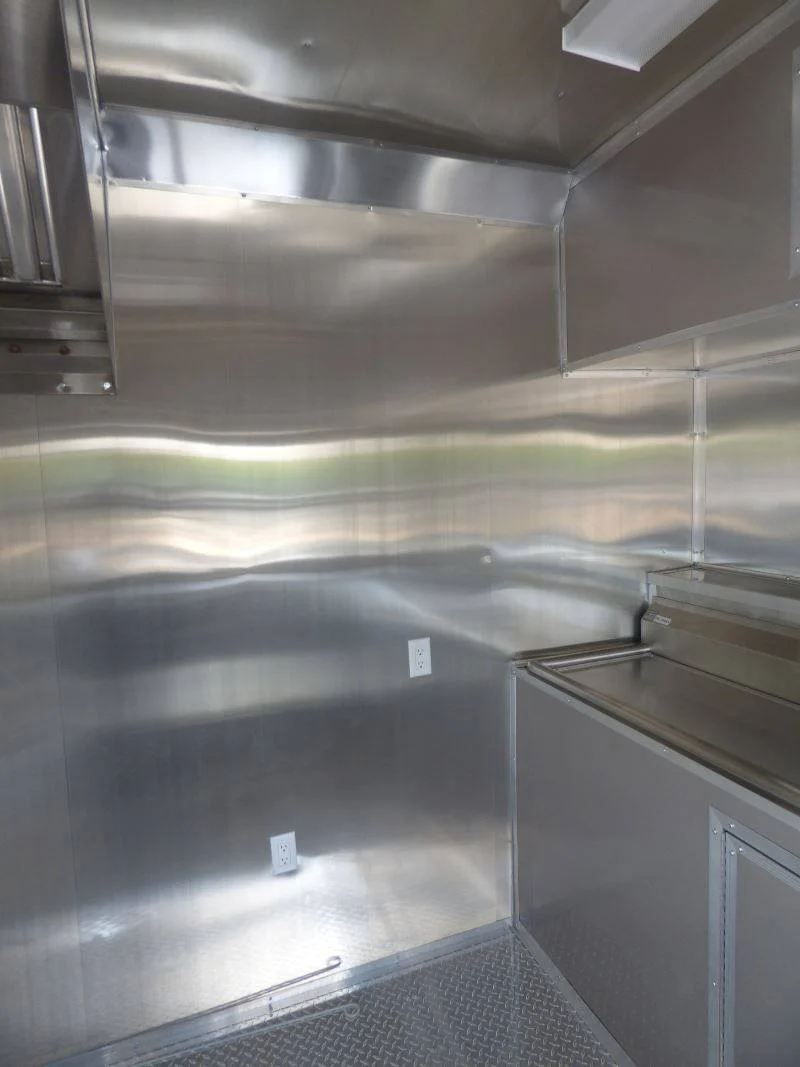 Concession Trailer Arizona Beige 8.5' x 26' BBQ Smoker Event Catering Restroom