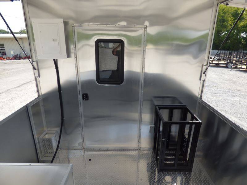Concession Trailer Arizona Beige 8.5' x 26' BBQ Smoker Event Catering Restroom