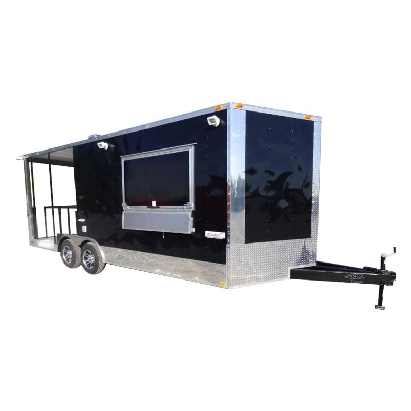 1432-concession-trailer-black-8.5-x-20-bbq-smoker-event-catering-trailer-1.jpg Concession Trailer Black 8.5' x 20' BBQ Smoker Event Catering Trailer