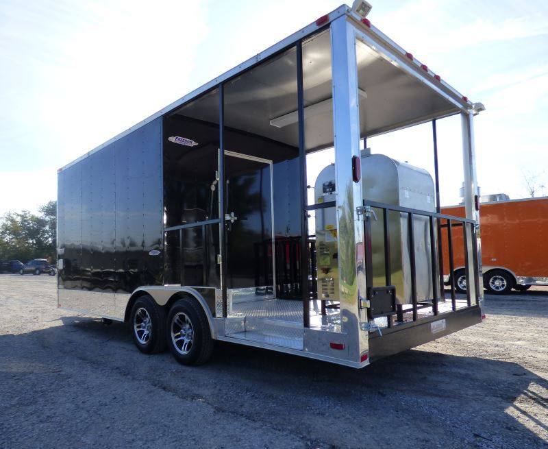 1432-concession-trailer-black-8.5-x-20-bbq-smoker-event-catering-trailer-3.jpg Concession Trailer Black 8.5' x 20' BBQ Smoker Event Catering Trailer