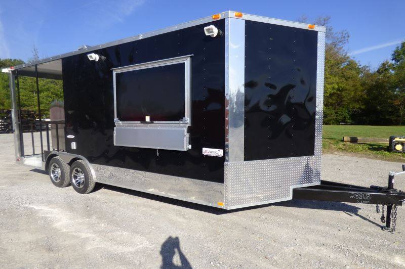 1432-concession-trailer-black-8.5-x-20-bbq-smoker-event-catering-trailer-6.jpg Concession Trailer Black 8.5' x 20' BBQ Smoker Event Catering Trailer