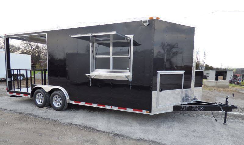 1433-concession-trailer-black-8.5-x-20-bbq-smoker-food-catering-9.jpg Concession Trailer Black 8.5' x 20' BBQ Smoker Food Catering