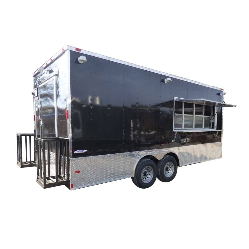 1435-concession-trailer-black-8.5-x-20-food-catering-event-1.jpg Concession Trailer Black 8.5' x 20' Food Catering Event