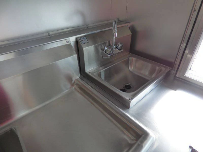 Concession Trailer Black 8.5'x18' Catering Event Food Appliances Restroom