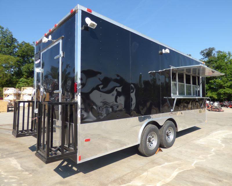 1439-concession-trailer-black-8.5x20-catering-event-food-trailer-19.jpg Concession Trailer Black 8.5X20 Catering Event Food Trailer