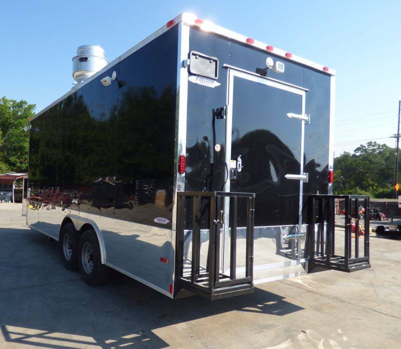 1439-concession-trailer-black-8.5x20-catering-event-food-trailer-20.jpg Concession Trailer Black 8.5X20 Catering Event Food Trailer