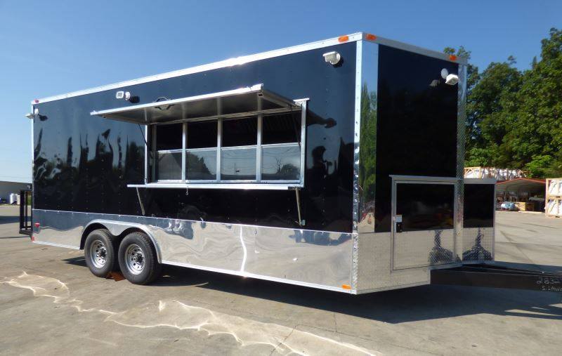 1439-concession-trailer-black-8.5x20-catering-event-food-trailer-7.jpg Concession Trailer Black 8.5X20 Catering Event Food Trailer