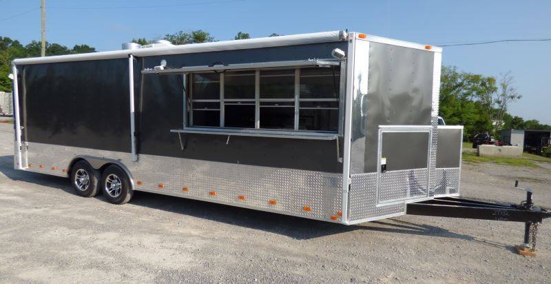 1443-concession-trailer-charcoal-gray-8.5-x-24-catering-event-food-trailer-16.jpg Concession Trailer Charcoal Gray 8.5' x 24' Catering Event Food Trailer