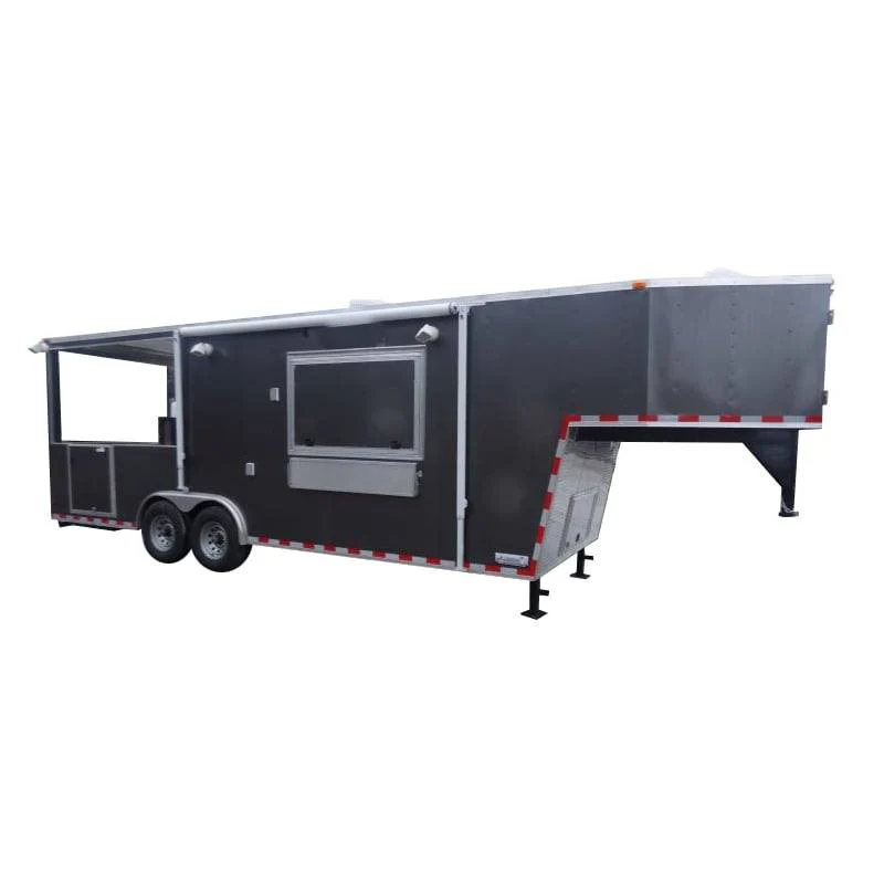 1444-concession-trailer-charcoal-gray-8.5-x-30-gooseneck-bbq-smoker-catering-event-1.webp Concession Trailer Charcoal Gray 8.5' x 30' Gooseneck BBQ Smoker Catering Event