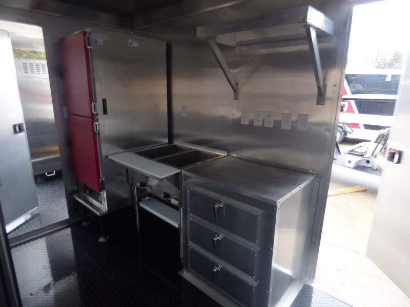 1444-concession-trailer-charcoal-gray-8.5-x-30-gooseneck-bbq-smoker-catering-event-16.webp Concession Trailer Charcoal Gray 8.5' x 30' Gooseneck BBQ Smoker Catering Event