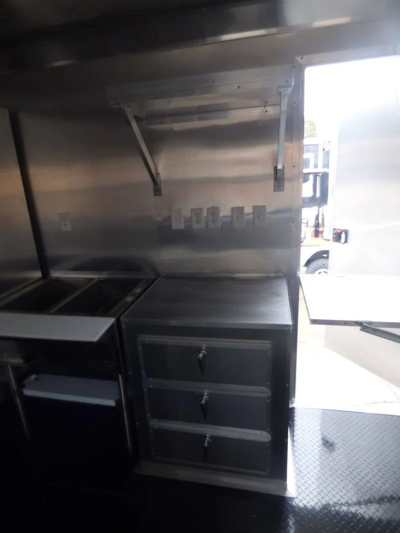 1444-concession-trailer-charcoal-gray-8.5-x-30-gooseneck-bbq-smoker-catering-event-17.webp Concession Trailer Charcoal Gray 8.5' x 30' Gooseneck BBQ Smoker Catering Event