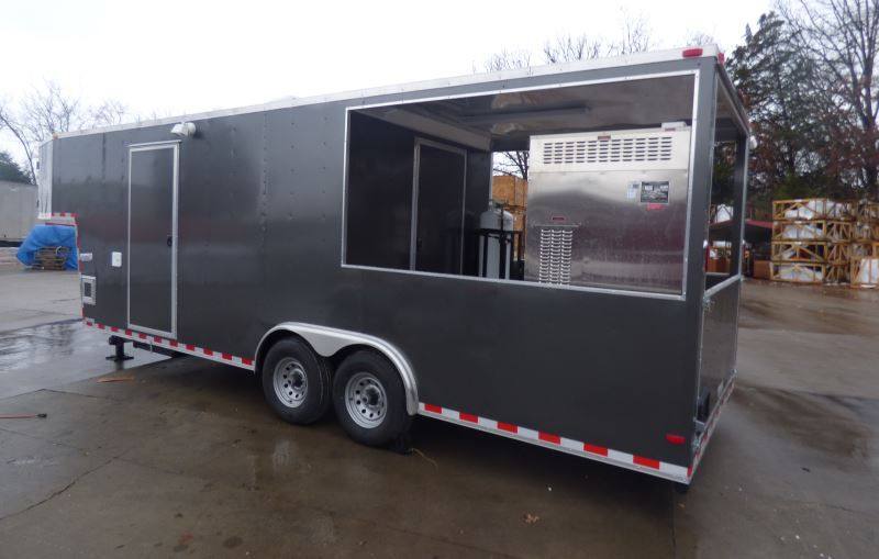 1444-concession-trailer-charcoal-gray-8.5-x-30-gooseneck-bbq-smoker-catering-event-9.jpg Concession Trailer Charcoal Gray 8.5' x 30' Gooseneck BBQ Smoker Catering Event