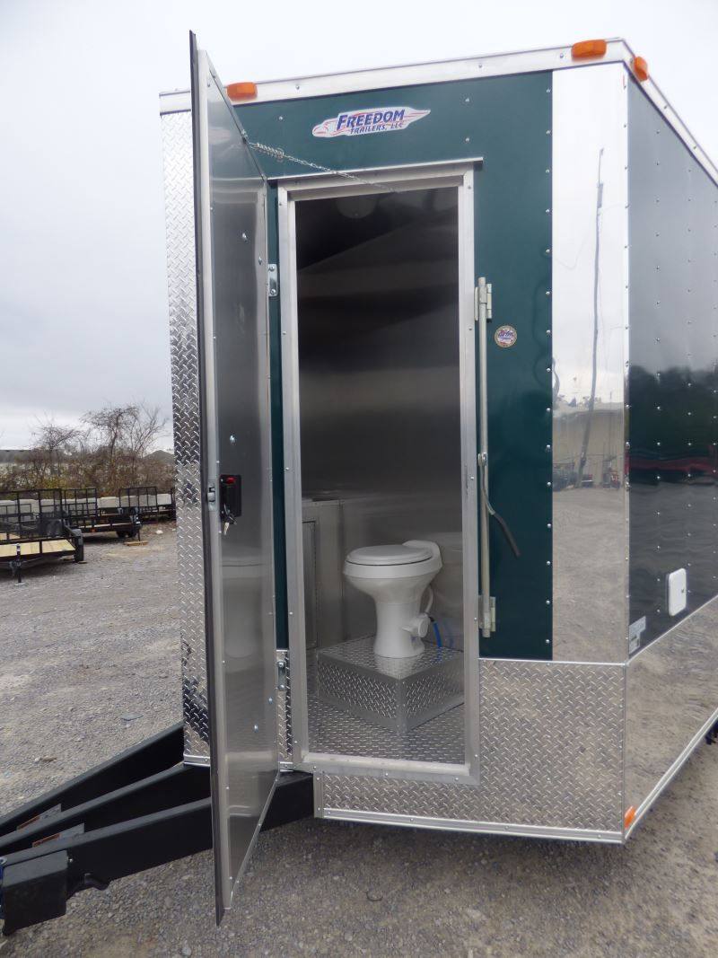 1445-concession-trailer-emerald-green-8.5-x-24-food-event-catering-restroom-13.jpg Concession Trailer Emerald Green 8.5' x 24' Food Event Catering Restroom