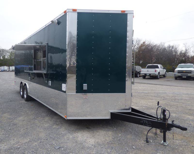 1445-concession-trailer-emerald-green-8.5-x-24-food-event-catering-restroom-31.jpg Concession Trailer Emerald Green 8.5' x 24' Food Event Catering Restroom