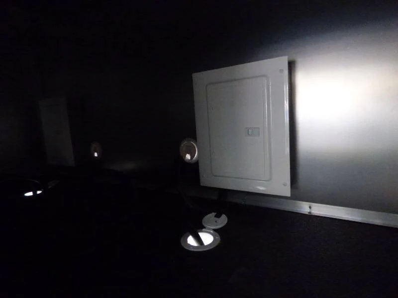 Concession Trailer Gooseneck Black 8.5' x 45' BBQ Smoker Event Catering Restroom
