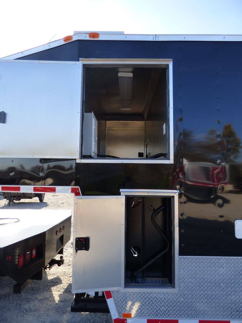 1447-concession-trailer-gooseneck-black-8.5-x-45-bbq-smoker-event-catering-restroom-generators-10.jpg Concession Trailer Gooseneck Black 8.5' x 45' BBQ Smoker Event Catering Restroom Generators