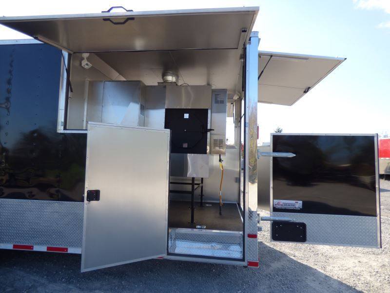 1447-concession-trailer-gooseneck-black-8.5-x-45-bbq-smoker-event-catering-restroom-generators-26.jpg Concession Trailer Gooseneck Black 8.5' x 45' BBQ Smoker Event Catering Restroom Generators