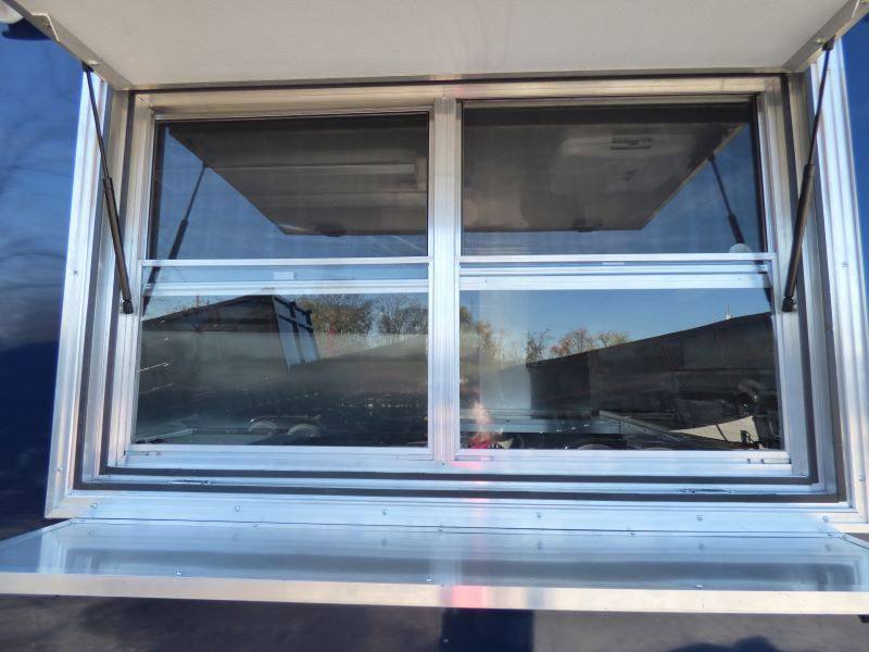 Concession Trailer Indigo Blue 8.5' x 17' BBQ Smoker Event Catering