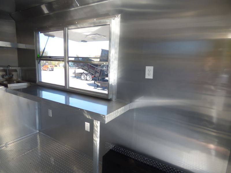 Concession Trailer Indigo Blue 8.5' x 17' BBQ Smoker Event Catering