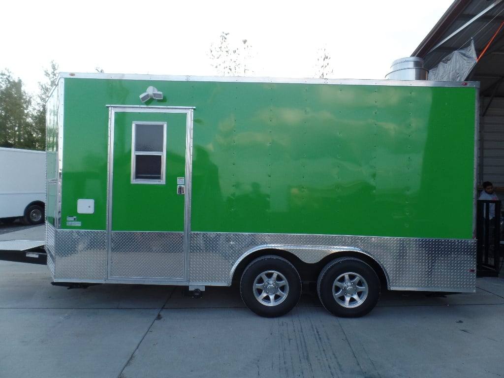 145-8.5-x-16-lime-green-concession-food-catering-trailer-15.jpg 8.5' x 16' Lime Green Concession Food Catering Trailer