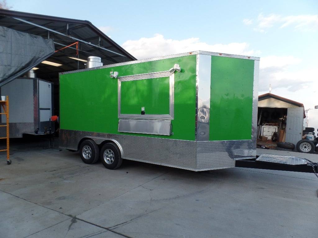 145-8.5-x-16-lime-green-concession-food-catering-trailer-2.jpg 8.5' x 16' Lime Green Concession Food Catering Trailer