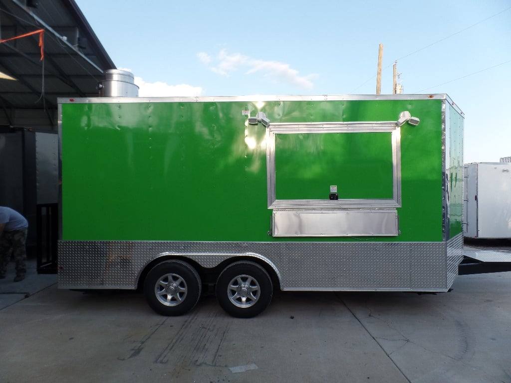 145-8.5-x-16-lime-green-concession-food-catering-trailer-23.jpg 8.5' x 16' Lime Green Concession Food Catering Trailer