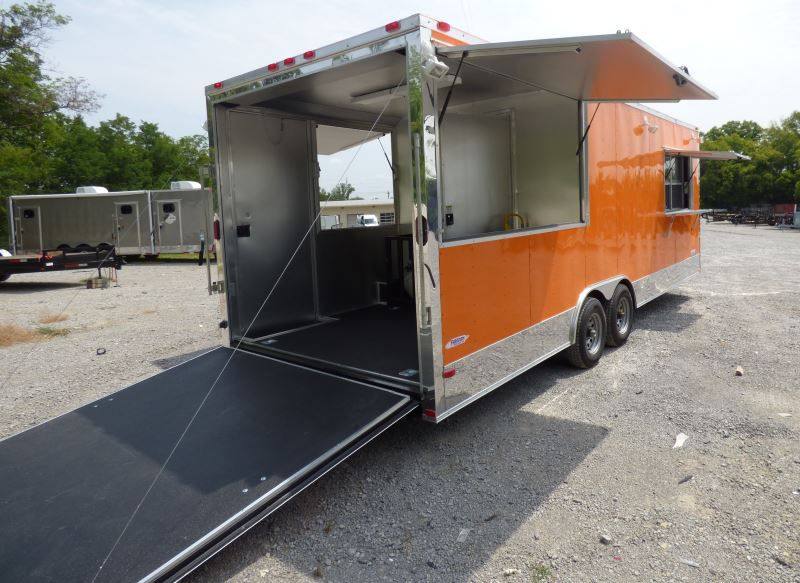 1452-concession-trailer-orange-8.5-x-24-bbq-catering-food-trailer-12.jpg Concession Trailer Orange 8.5' x 24' BBQ Catering Food Trailer