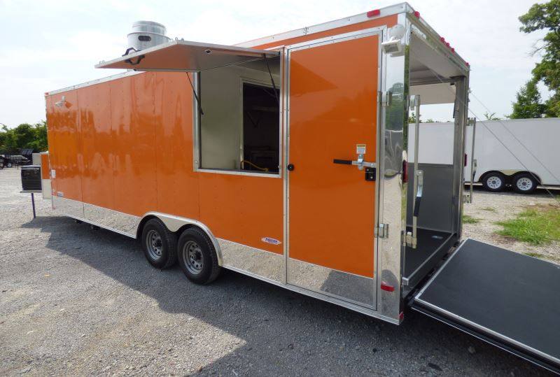 1452-concession-trailer-orange-8.5-x-24-bbq-catering-food-trailer-16.jpg Concession Trailer Orange 8.5' x 24' BBQ Catering Food Trailer