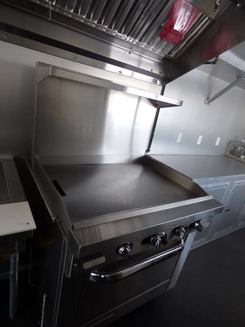 1452-concession-trailer-orange-8.5-x-24-bbq-catering-food-trailer-4.webp Concession Trailer Orange 8.5' x 24' BBQ Catering Food Trailer