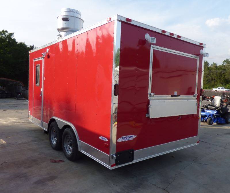1453-concession-trailer-red-8.5-x-16-catering-event-food-trailer-3.jpg Concession Trailer Red 8.5' x 16' Catering Event Food Trailer