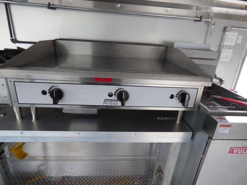 Concession Trailer Red 8.5' x 16' Catering Event Food Trailer & Appliances