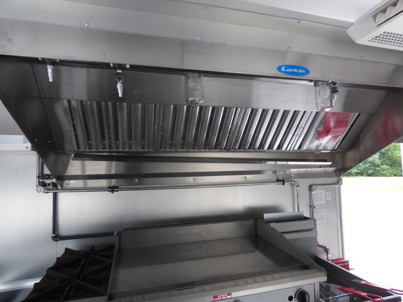 Concession Trailer Red 8.5' x 16' Catering Event Food Trailer & Appliances