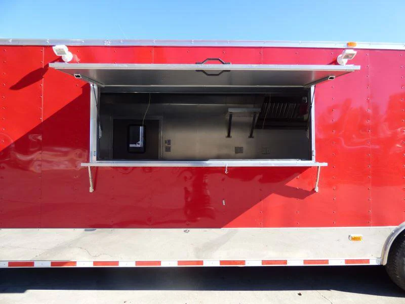 1455-concession-trailer-red-8.5-x-30-catering-event-food-trailer-37.webp Concession Trailer Red 8.5' x 30' Catering Event Food Trailer