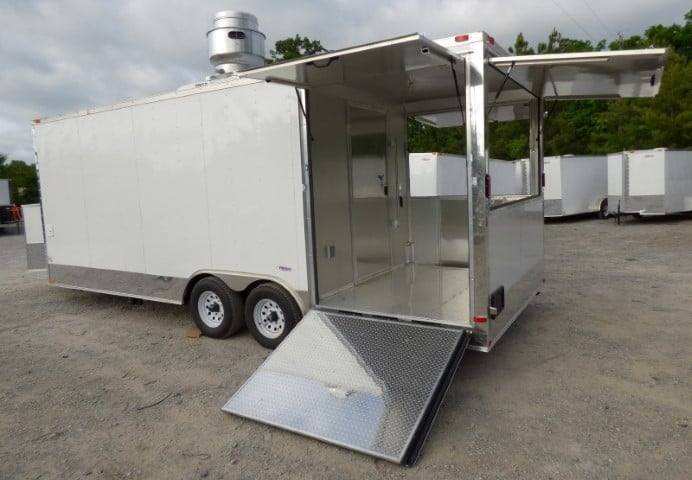 Concession Trailer White 8.5 X 22  - Food Event Catering