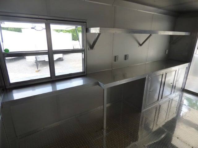 Concession Trailer White 8.5 X 22  - Food Event Catering