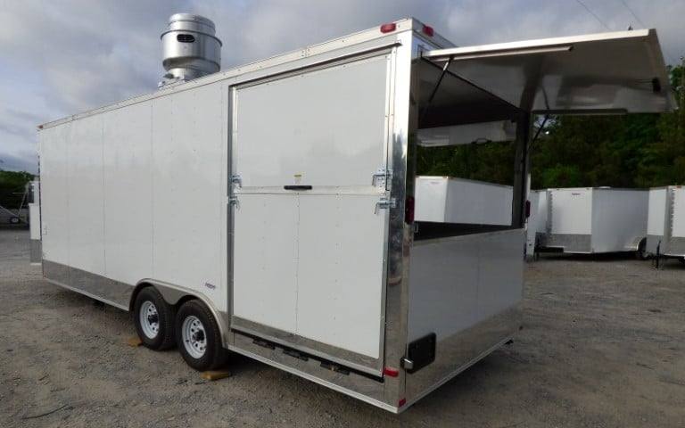 Concession Trailer White 8.5 X 22  - Food Event Catering