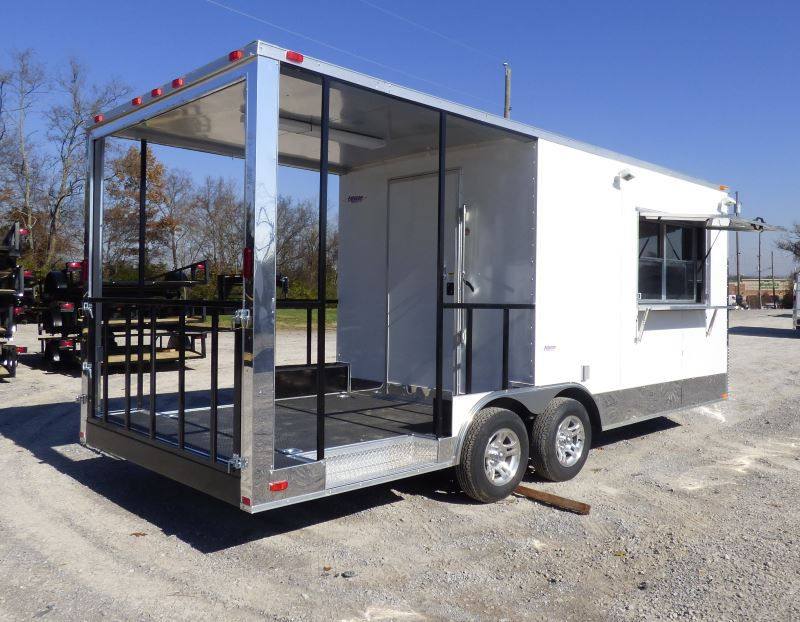 1458-concession-trailer-white-8.5-x-20-bbq-smoker-event-catering-3.jpg Concession Trailer White 8.5' x 20' BBQ Smoker Event Catering