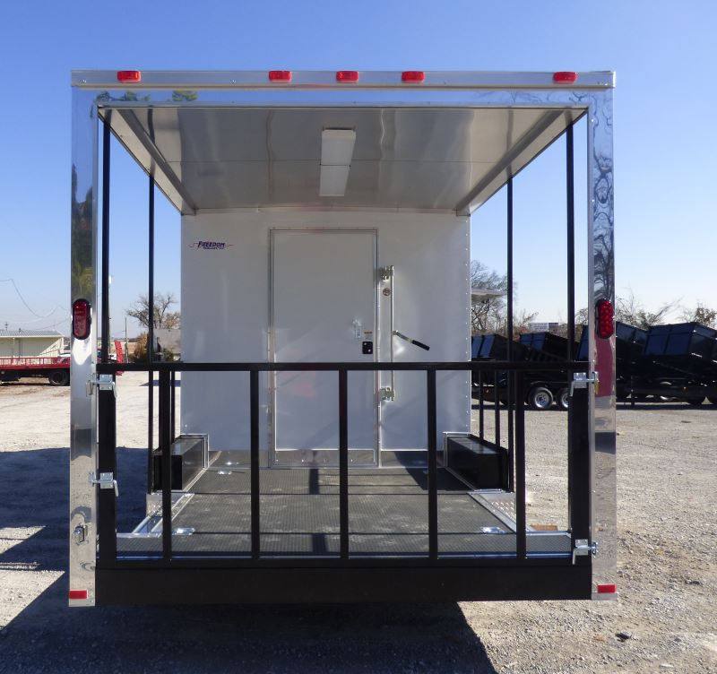 1458-concession-trailer-white-8.5-x-20-bbq-smoker-event-catering-5.jpg Concession Trailer White 8.5' x 20' BBQ Smoker Event Catering