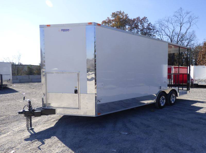 1458-concession-trailer-white-8.5-x-20-bbq-smoker-event-catering-6.jpg Concession Trailer White 8.5' x 20' BBQ Smoker Event Catering