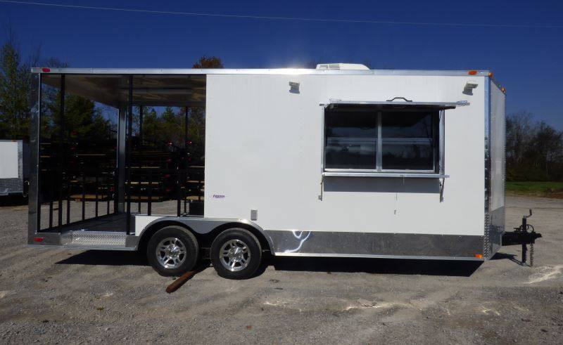 1458-concession-trailer-white-8.5-x-20-bbq-smoker-event-catering-7.jpg Concession Trailer White 8.5' x 20' BBQ Smoker Event Catering